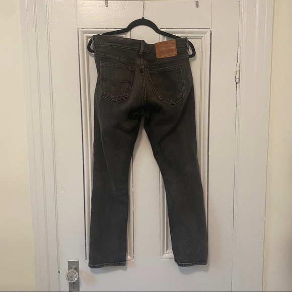 Levi’s 505C Orange Tab Black Cropped Jeans Sz 28 - Picture 4 of 7